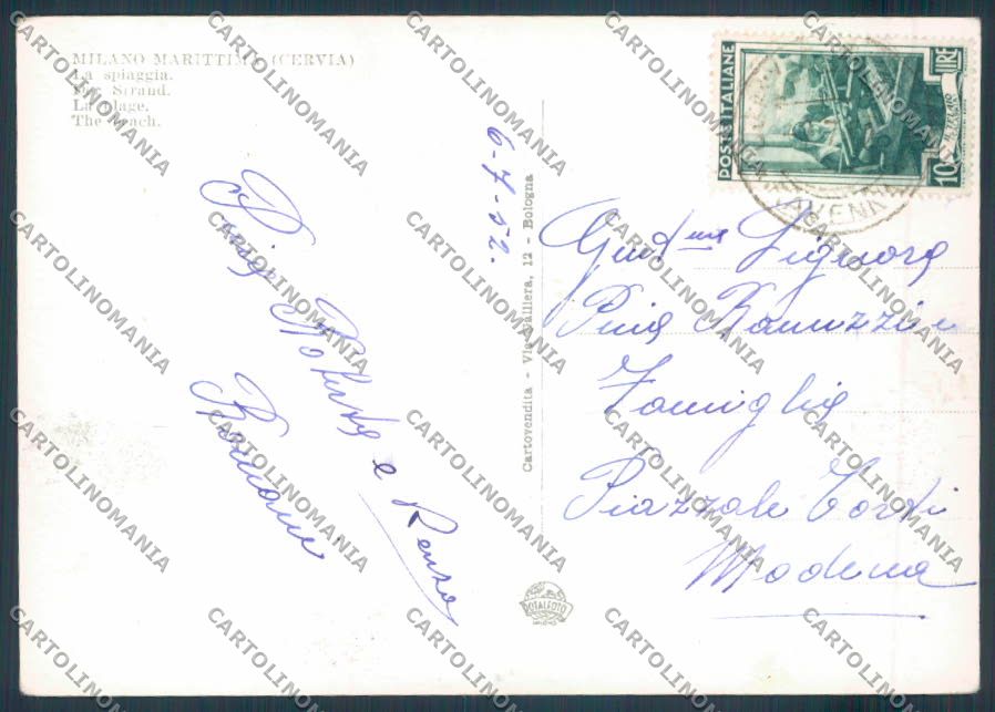 Ravenna Cervia Milano Marittima foto FG cartolina ZF4879 – retro