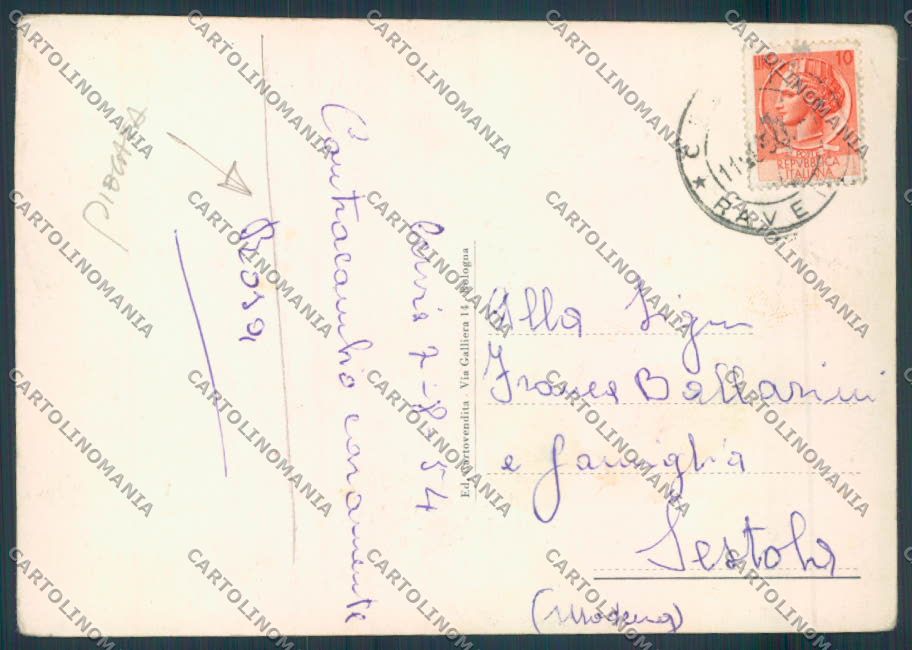 Ravenna Cervia PIEGATA FG cartolina ZF4902 – retro