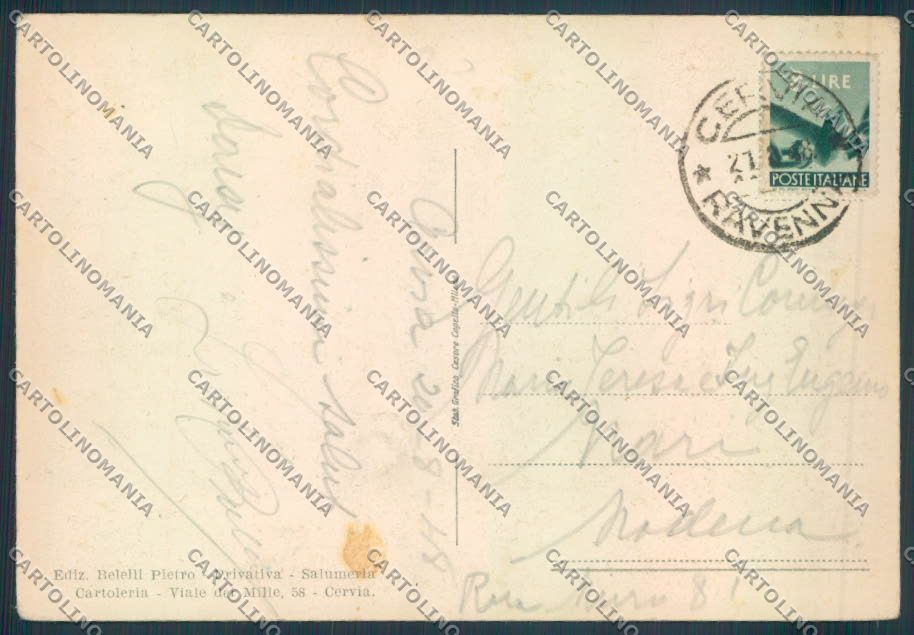 Ravenna Cervia ABRASA FG cartolina ZF4906 – retro