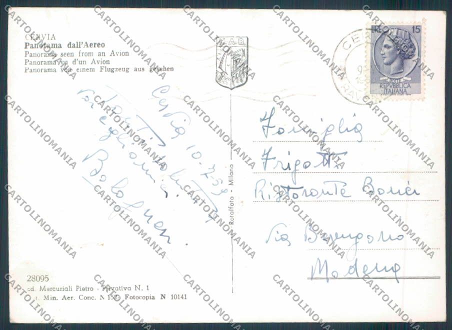 Ravenna Cervia foto FG cartolina ZF4910 – retro