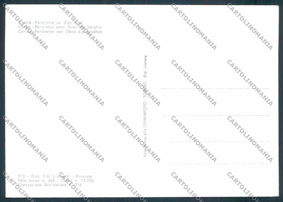 Ravenna Cervia foto FG cartolina ZF4917 – retro