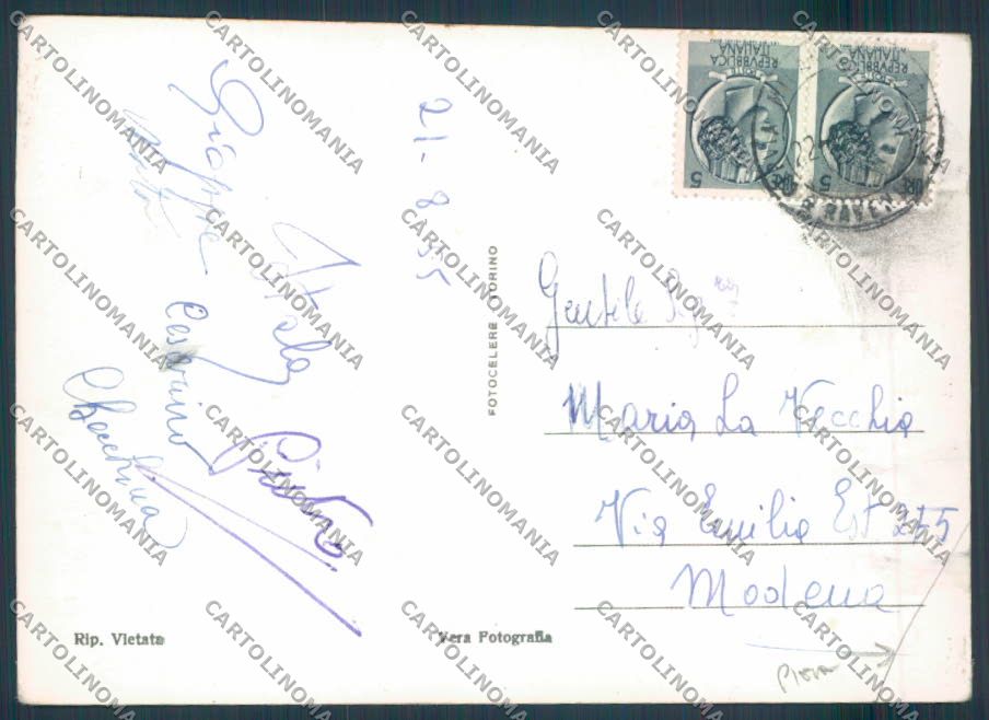 Ravenna Cervia PIEGA foto FG cartolina ZF4924 – retro