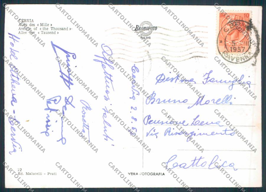 Ravenna Cervia foto FG cartolina ZF4928 – retro