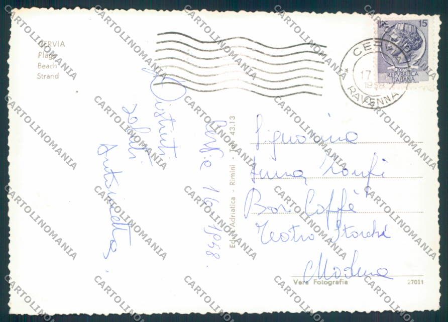 Ravenna Cervia foto FG cartolina ZF4935 – retro