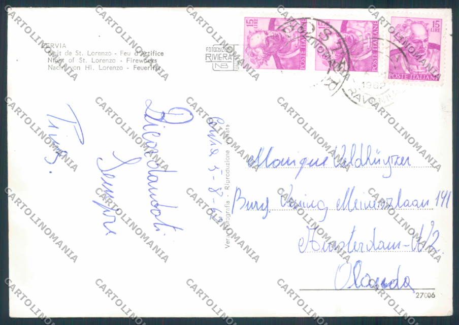 Ravenna Cervia foto FG cartolina ZF4937 – retro