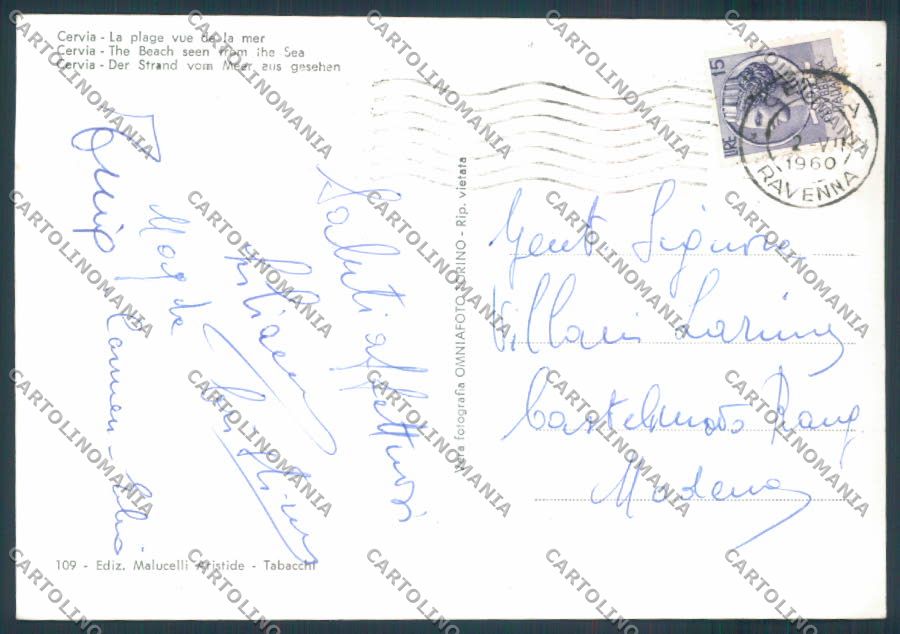 Ravenna Cervia foto FG cartolina ZF4939 – retro