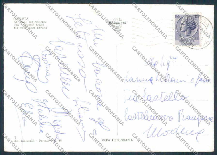 Ravenna Cervia foto FG cartolina ZF4943 – retro