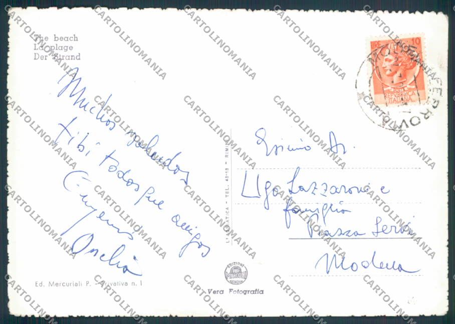 Ravenna Cervia foto FG cartolina ZF4953 – retro