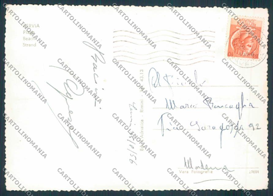 Ravenna Cervia foto FG cartolina ZF4955 – retro