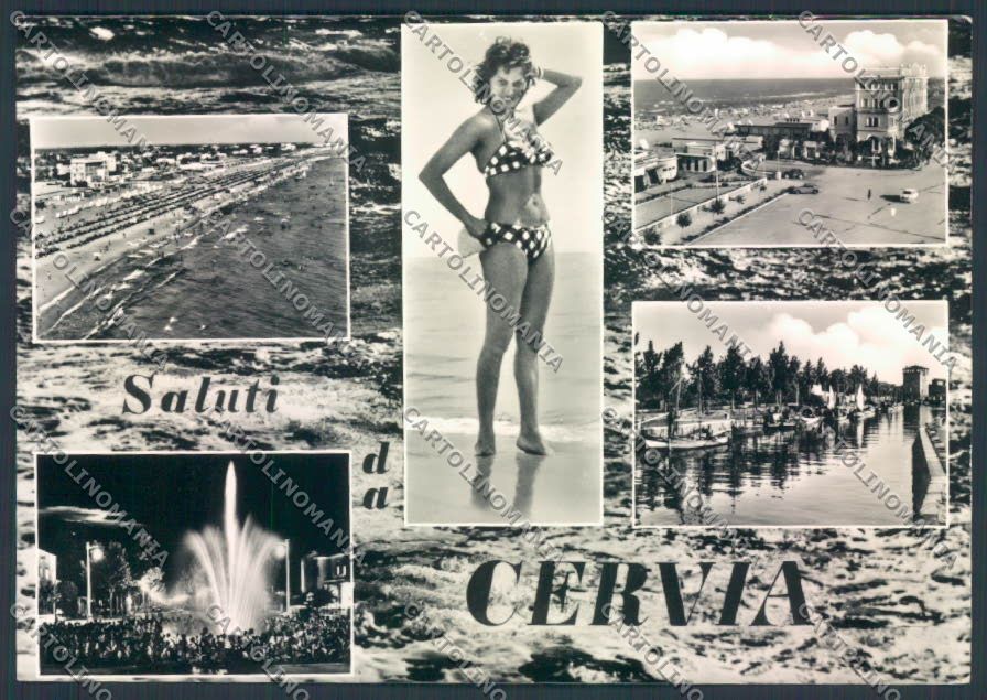 Ravenna Cervia Saluti da foto FG cartolina ZF4962 – fronte
