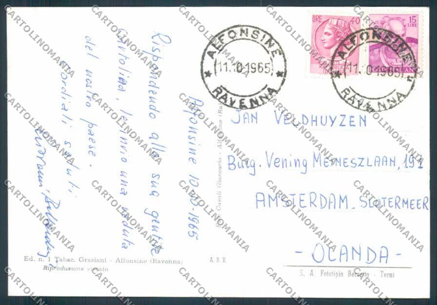 Ravenna Alfonsine foto FG cartolina ZF4985 – retro