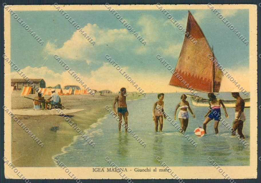 Rimini Igea Marina PIEGHINE FG cartolina ZF4990 – fronte