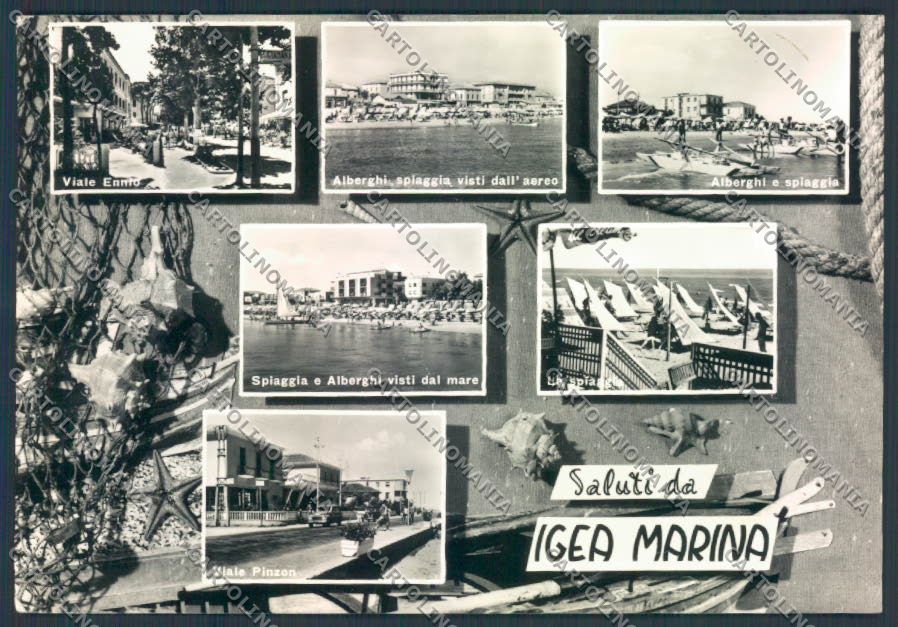 Rimini Igea Marina Saluti da PIEGHINA foto FG cartolina ZF4997 – fronte