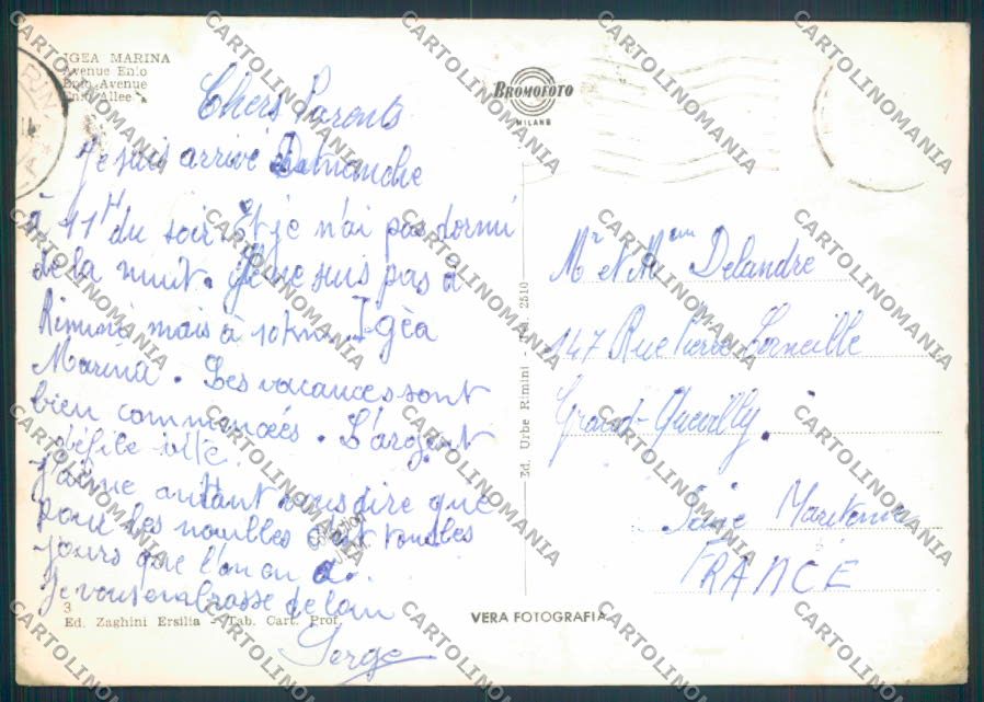 Rimini Igea Marina foto FG cartolina ZF4998 – retro