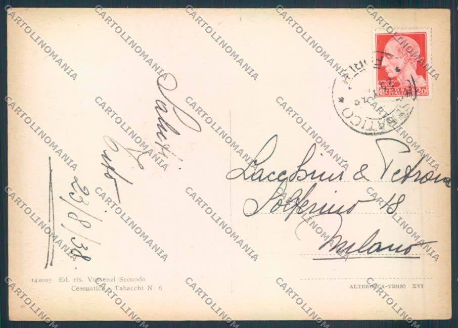 Forlì Cesenatico FG cartolina ZF5019 – retro