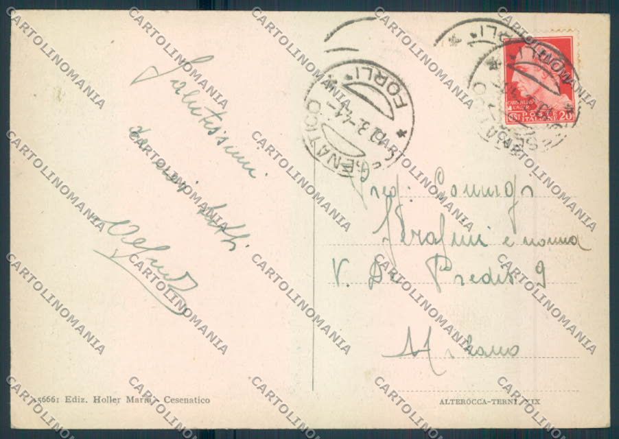Forlì Cesenatico FG cartolina ZF5022 – retro