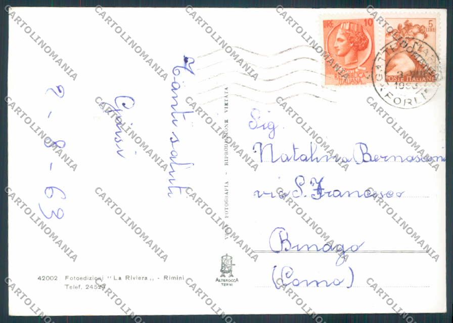 Forlì Cesenatico Saluti da foto FG cartolina ZF5040 – retro