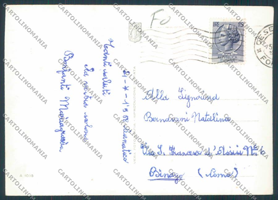 Forlì Cesenatico Saluti da foto FG cartolina ZF5041 – retro