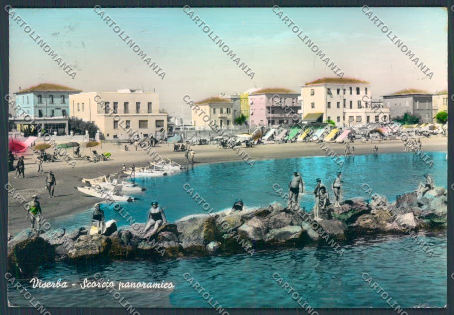 Rimini Viserba PIEGHINA foto FG cartolina ZF5078 – fronte