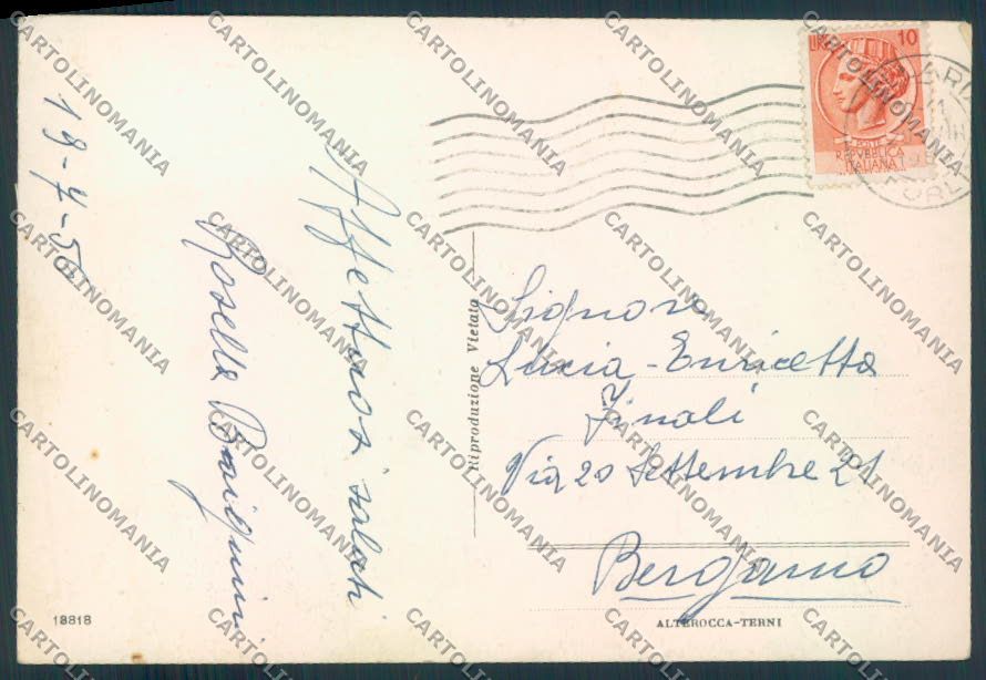 Rimini Bellaria FG cartolina ZF5088 – retro