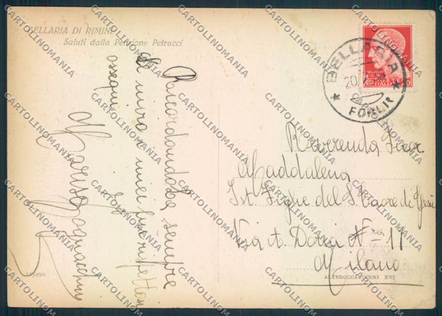 Rimini Bellaria FG cartolina ZF5095 – retro