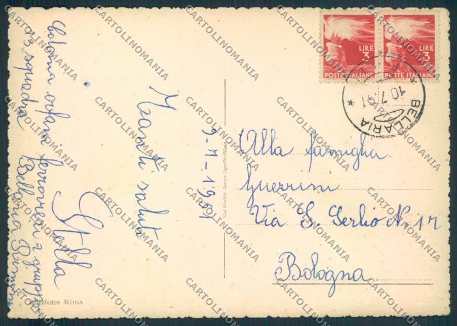 Rimini Bellaria FG cartolina ZF5101 – retro
