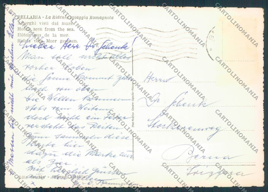 Rimini Bellaria foto FG cartolina ZF5109 – retro