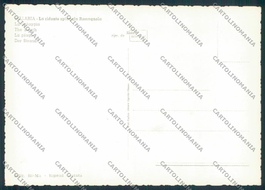 Rimini Bellaria foto FG cartolina ZF5115 – retro