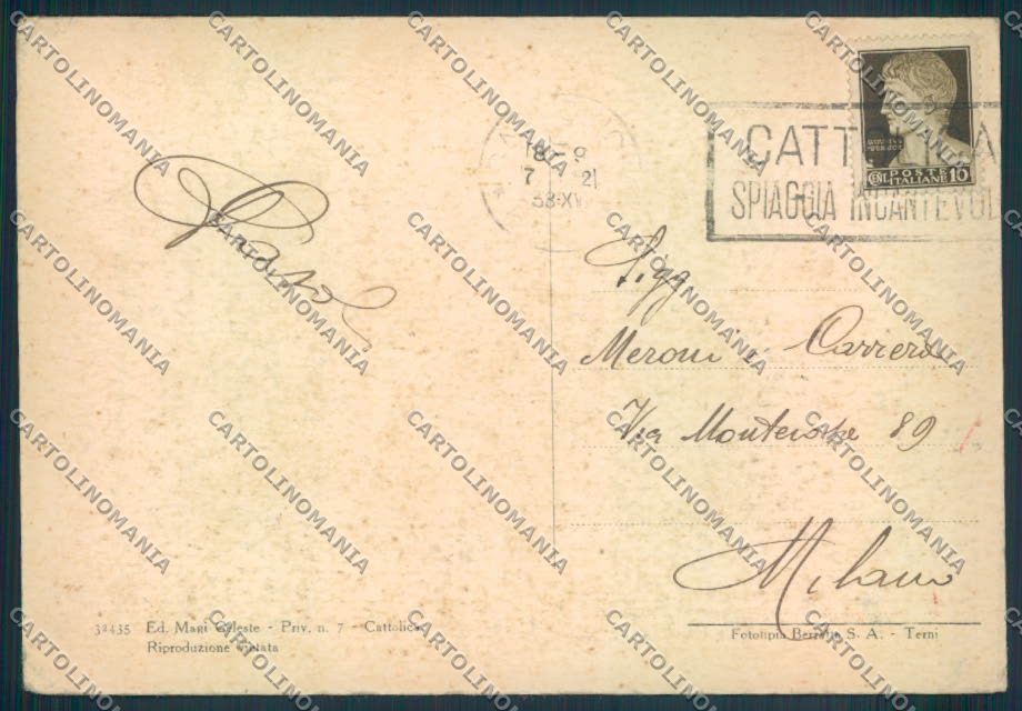 Rimini Cattolica FG cartolina ZF5139 – retro