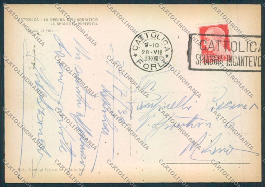 Rimini Cattolica FG cartolina ZF5150 – retro