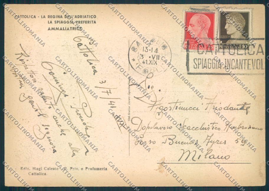 Rimini Cattolica FG cartolina ZF5153 – retro