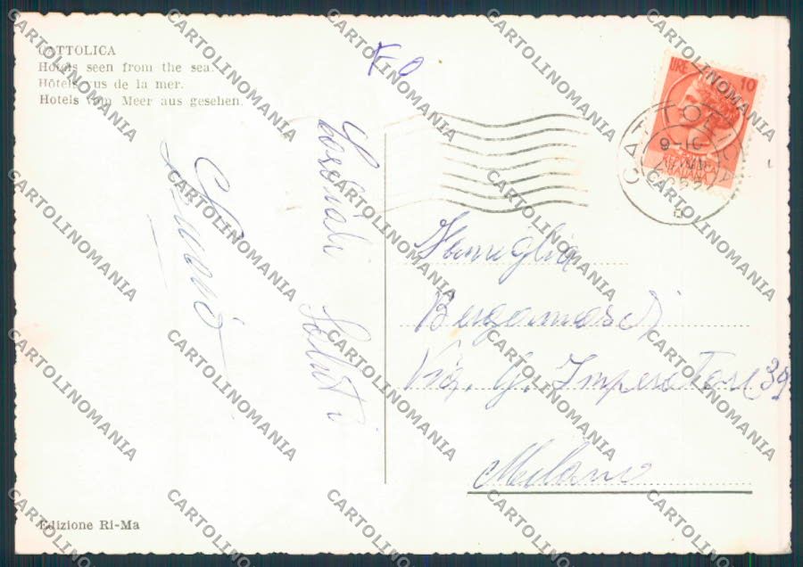 Rimini Cattolica foto FG cartolina ZF5166 – retro