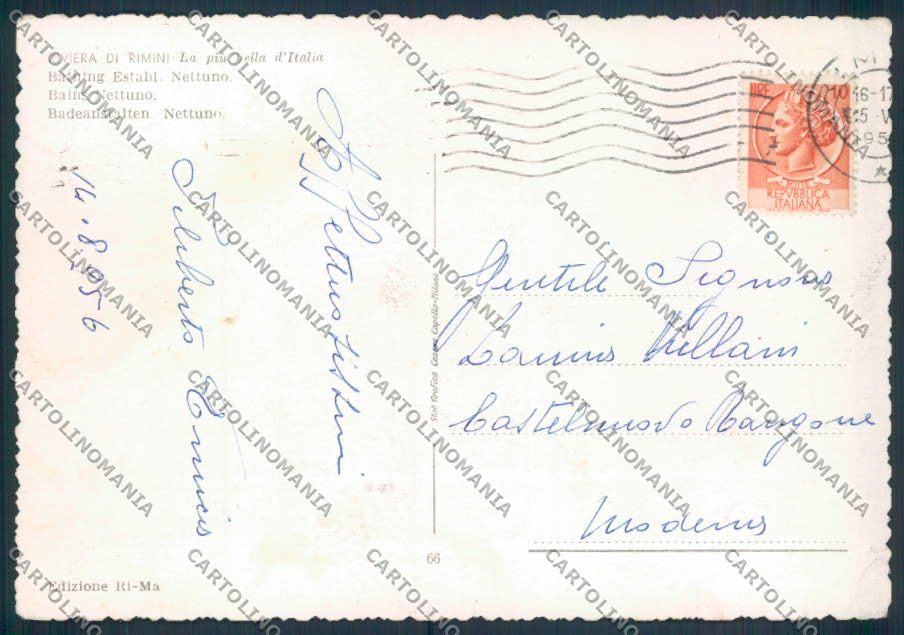 Rimini città FG cartolina ZF5197 – retro