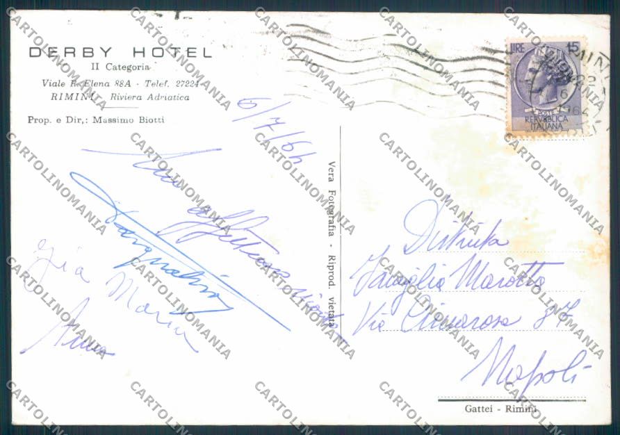 Rimini città foto FG cartolina ZF5212 – retro