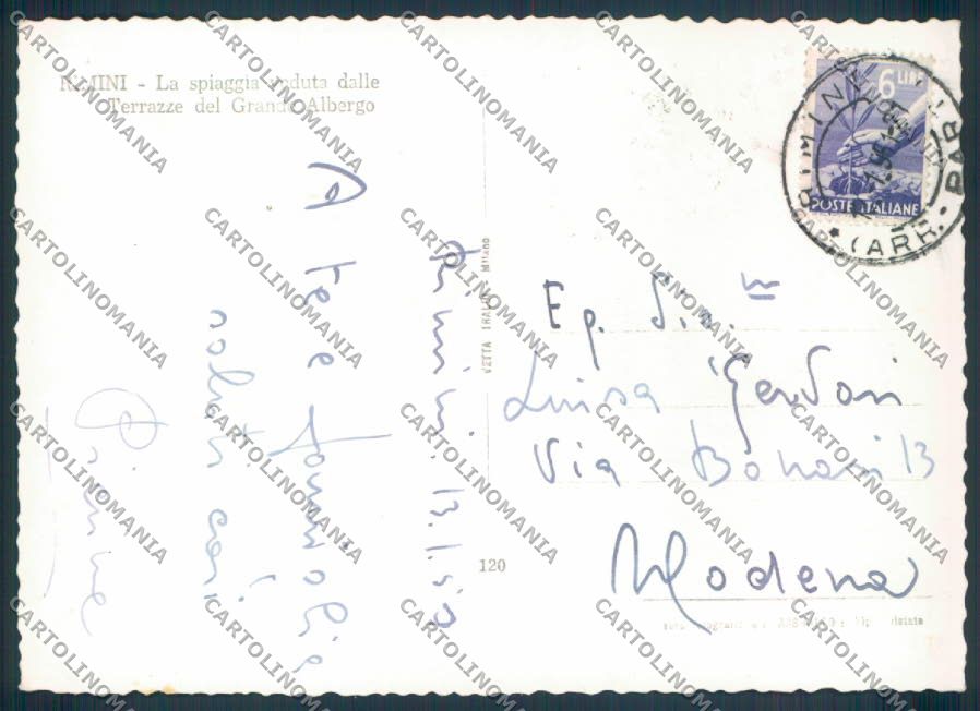 Rimini città foto FG cartolina ZF5222 – retro
