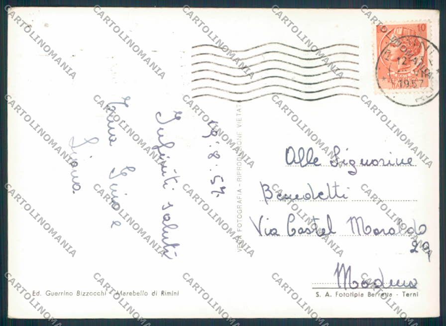 Rimini città foto FG cartolina ZF5232 – retro