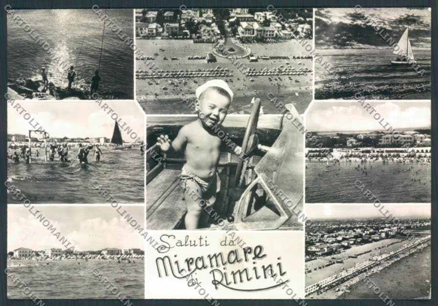 Rimini Miramare Saluti da foto FG cartolina ZF5244 – fronte