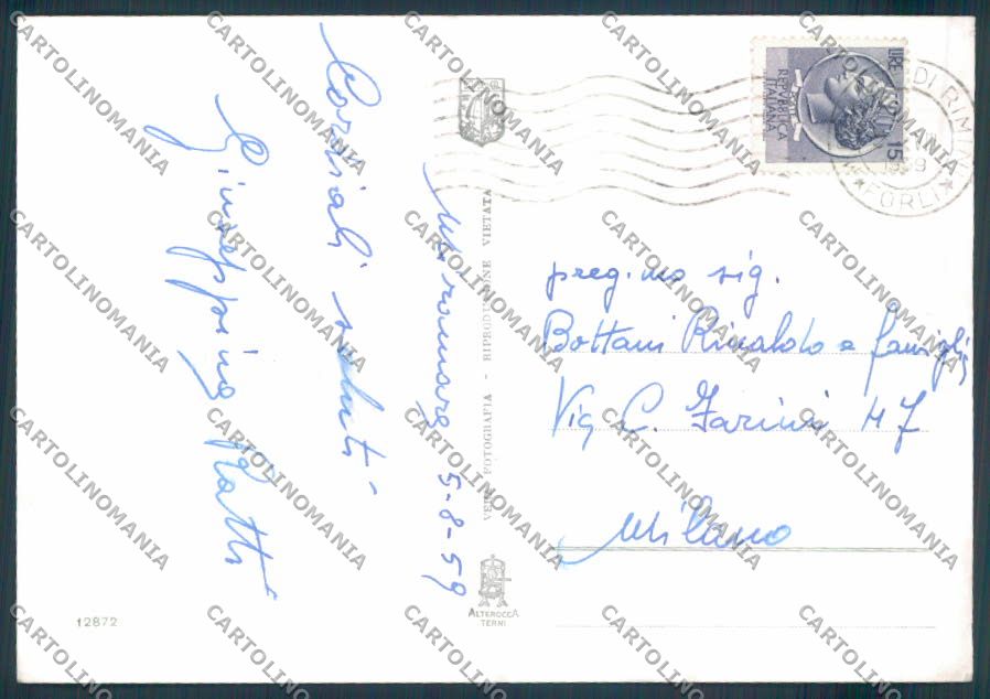 Rimini Miramare Saluti da foto FG cartolina ZF5244 – retro