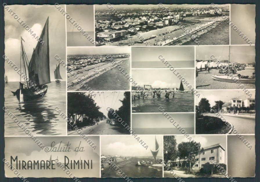 Rimini Miramare Saluti da foto FG cartolina ZF5245 – fronte