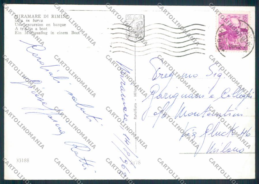 Rimini Miramare foto FG cartolina ZF5248 – retro