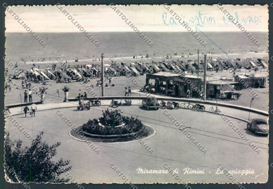 Rimini Miramare PIEGHINE foto FG cartolina ZF5257 – fronte
