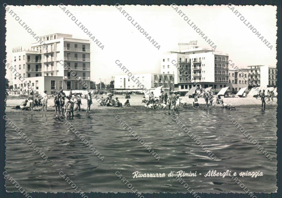 Rimini Rivazzurra foto FG cartolina ZF5267 – fronte