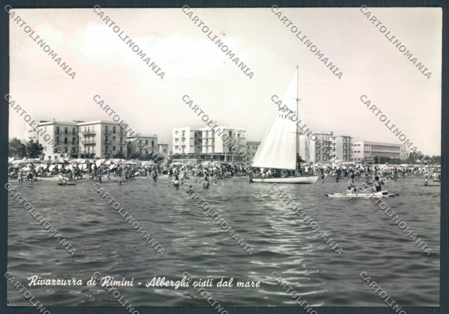 Rimini Rivazzurra foto FG cartolina ZF5268 – fronte