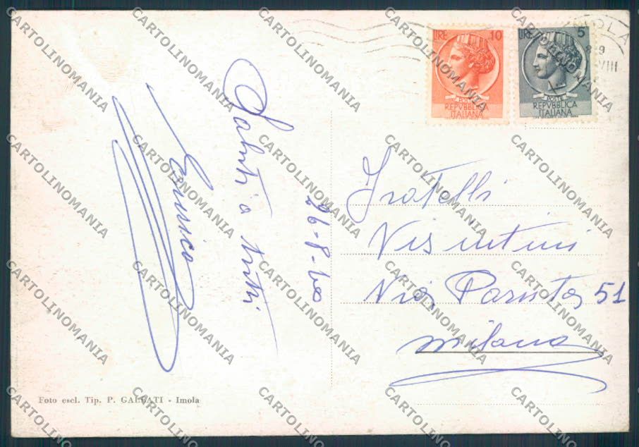Bologna Imola FG cartolina ZF5272 – retro