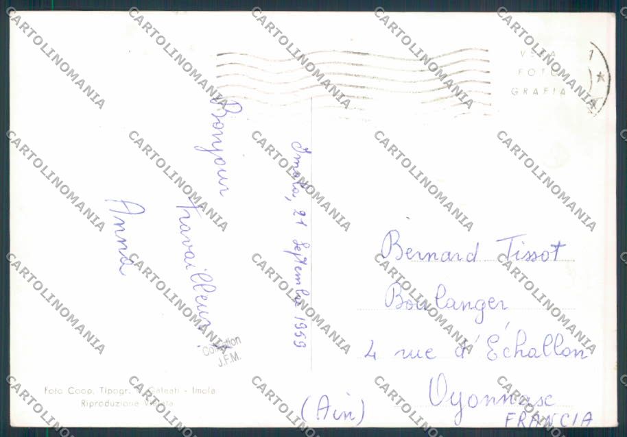 Bologna Imola Saluti da foto FG cartolina ZF5273 – retro