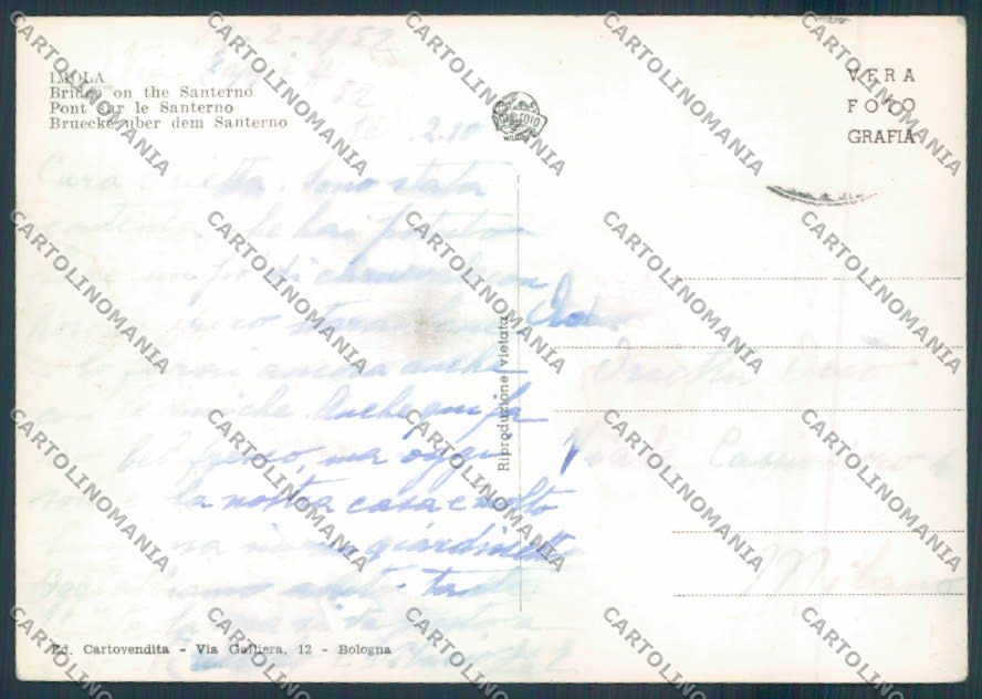 Bologna Imola foto FG cartolina ZF5282 – retro