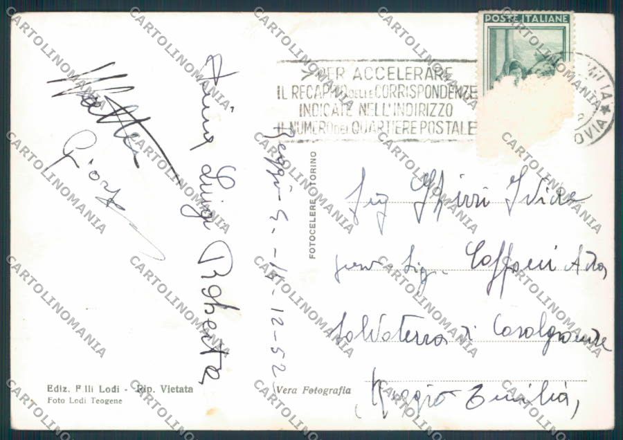 Reggio Emilia città foto FG cartolina ZF5321 – retro