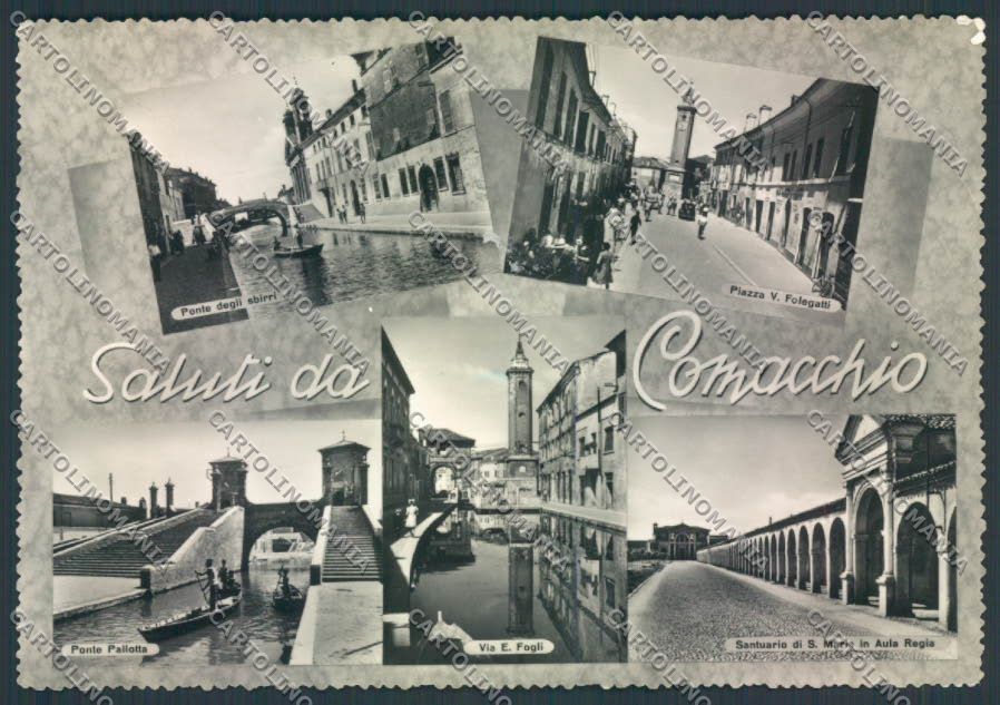 Ferrara Comacchio Saluti da foto FG cartolina ZF5344 – fronte
