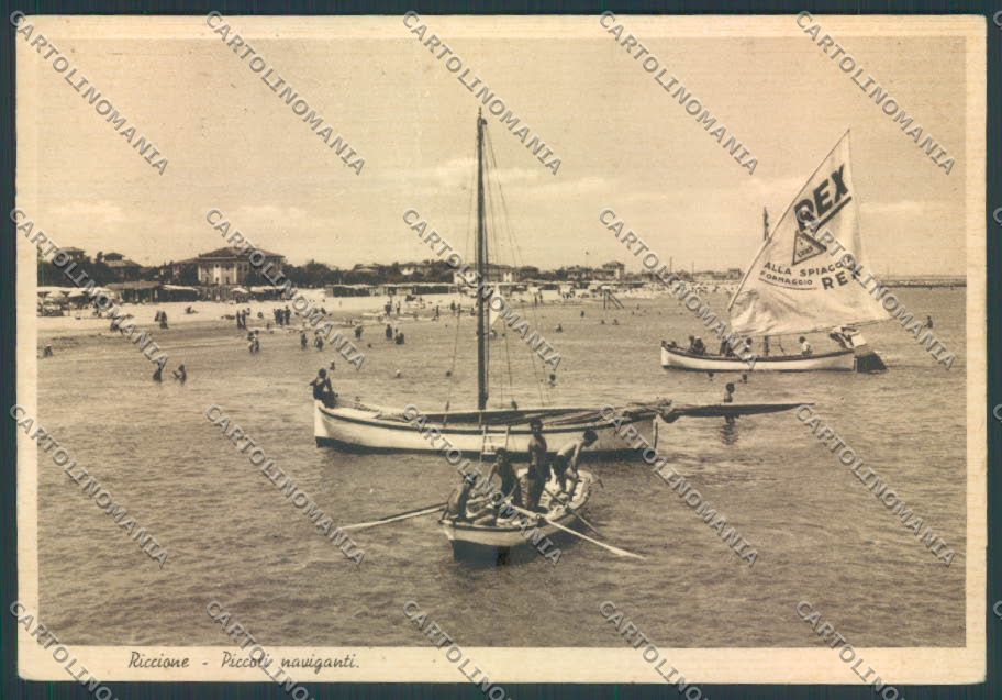 Rimini Riccione PIEGHINA FG cartolina ZF5374 – fronte