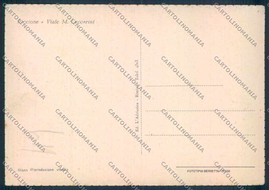 Rimini Riccione FG cartolina ZF5404 – retro